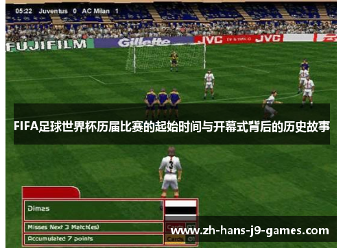 FIFA足球世界杯历届比赛的起始时间与开幕式背后的历史故事